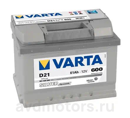 561400060 — Аккумуляторная батарея! SILVER DYNAMIC 19.5/17.9 евро 61Ah 600A 242/175/175 VARTA