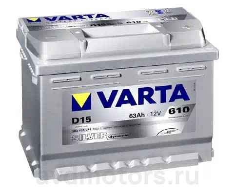 563401061 — Аккумуляторная батарея Silver Dynamic [12V 63Ah 610A B13] VARTA