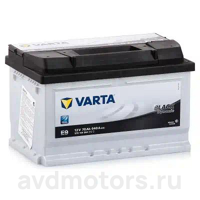 570144064 — Аккумуляторная батарея Black Dynamic [12V 70Ah 640A B13] VARTA