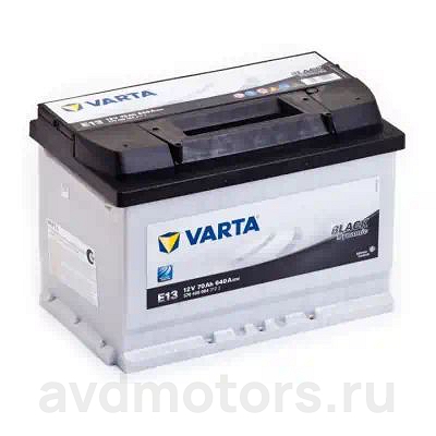 570409064 — Аккумуляторная батарея! BLACK DYNAMIC19.5/17.9 евро 70Ah 640A 278/175/190 VARTA