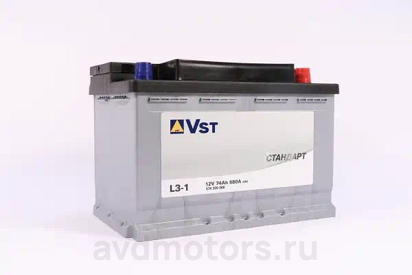 574300068 — 574300068 Аккумулятор 12 V, 74 А/ч, 680А, обратная полярность *VST VST
