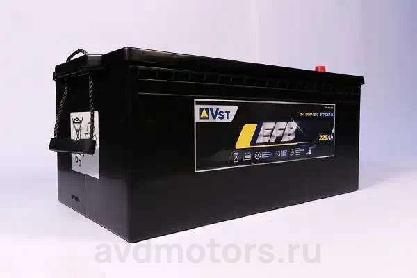 725500120 — Аккумуляторная батарея V СТАНДАРТ [12V 225Ah 1200A) VST