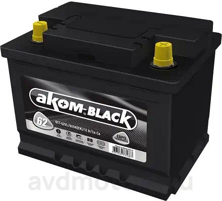 6CT620 — Аккумулятор АКОМ +EFB 62 А/ч Обратная R+ 242x175x190 EN620 А АКОМ