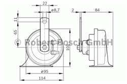 0986AH0501 — Звуковой сигнал BOSCH