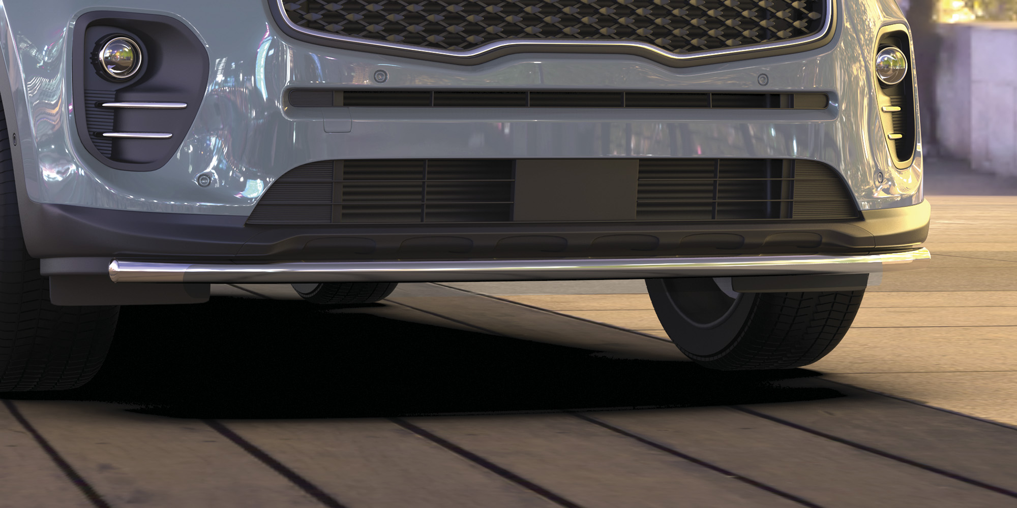 AFZDAKSP1602 — Защита переднего бампера Arbori d42 Kia SPORTAGE 2016- ARBORI