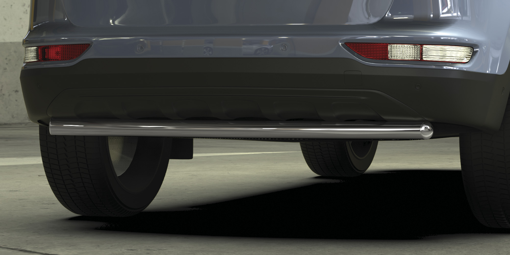 AFZDAKSP1607 — Защита заднего бампера Arbori d57 Kia SPORTAGE 2016- ARBORI