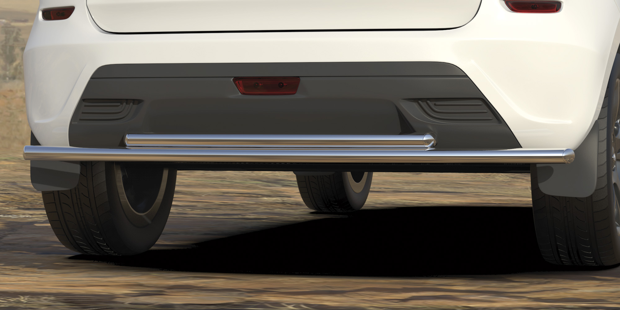 AFZDALADXR13 — Защита заднего бампера Arbori d42 + d42 двойная LADA XRAY 2016- ARBORI