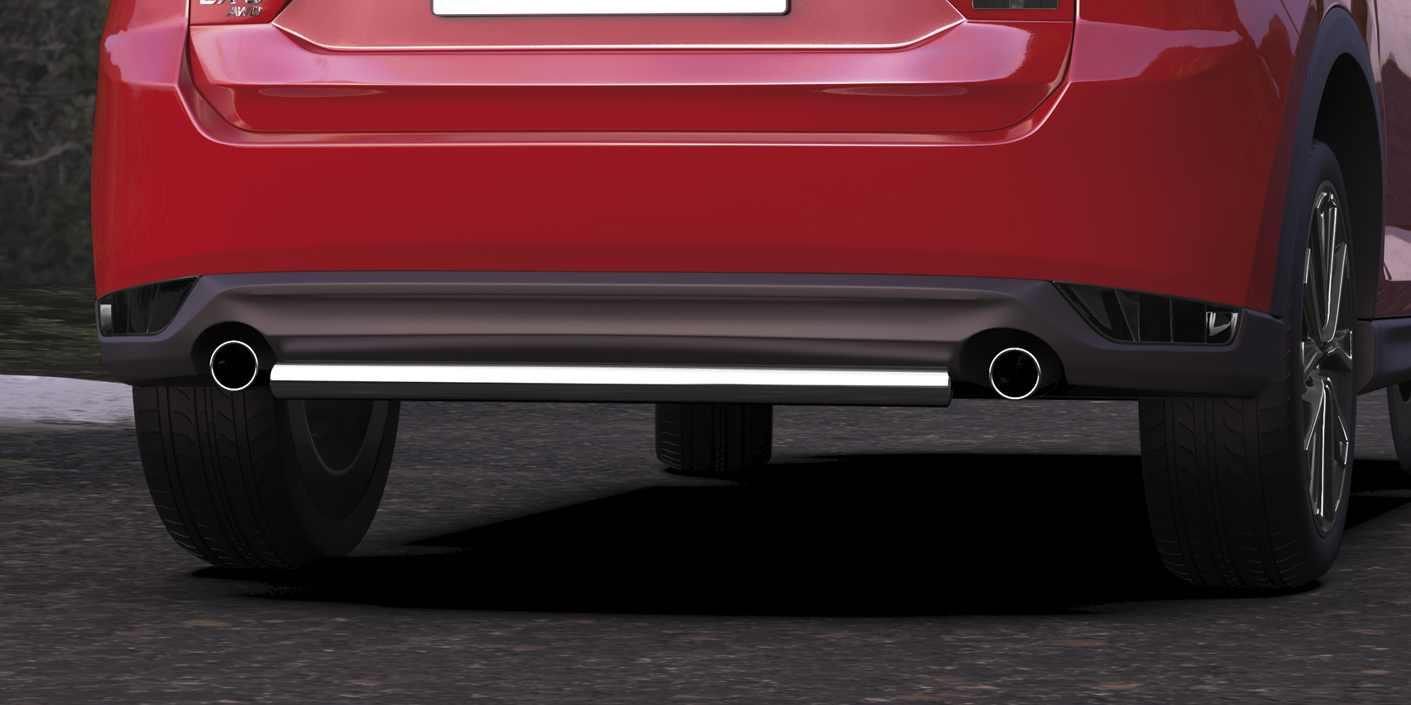 AFZDAMZCX17506 — Защита заднего бампера Arbori d57 MAZDA CX-5 2017- ARBORI