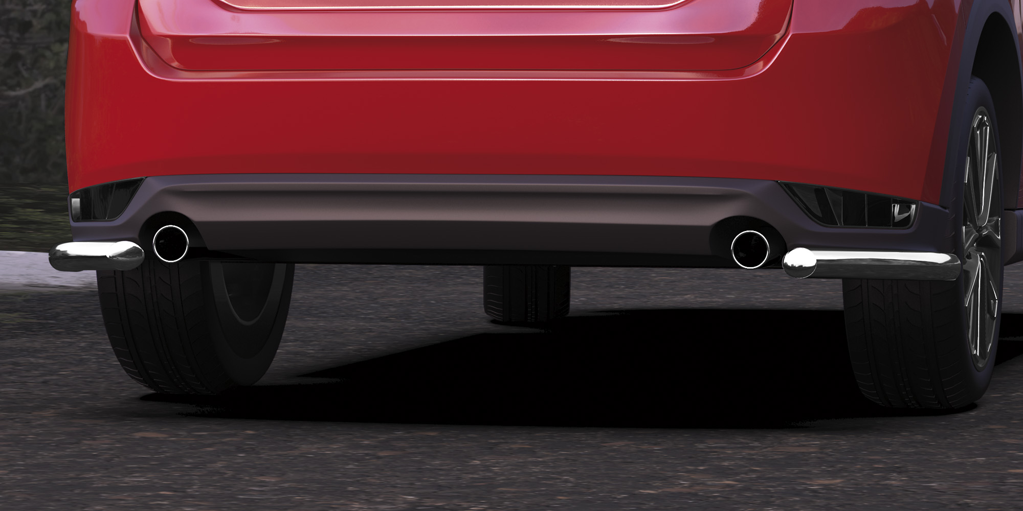 AFZDAMZCX17507 — Защита заднего бампера уголки Arbori d57 MAZDA CX-5 2017- ARBORI