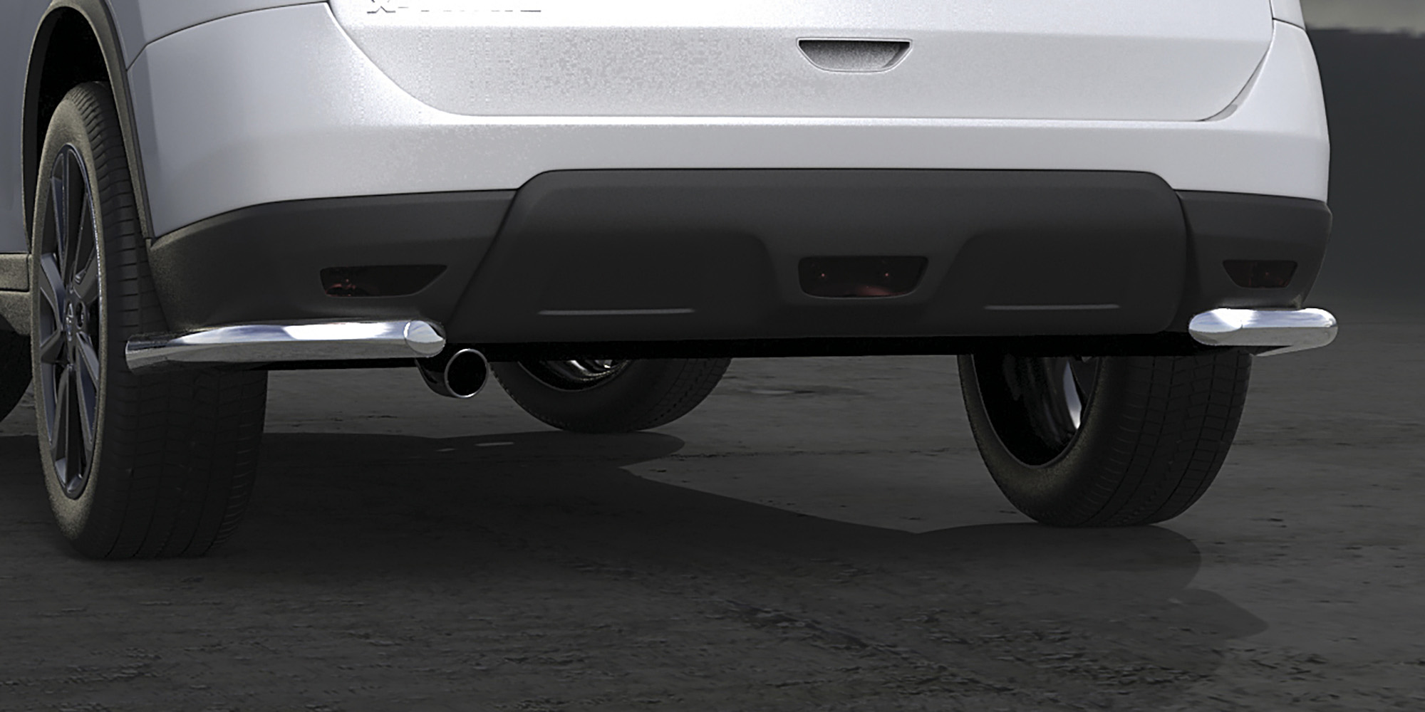 AFZDANXT1510 — Защита заднего бампера уголки Arbori d57 NISSAN X-TRAIL 2015- ARBORI