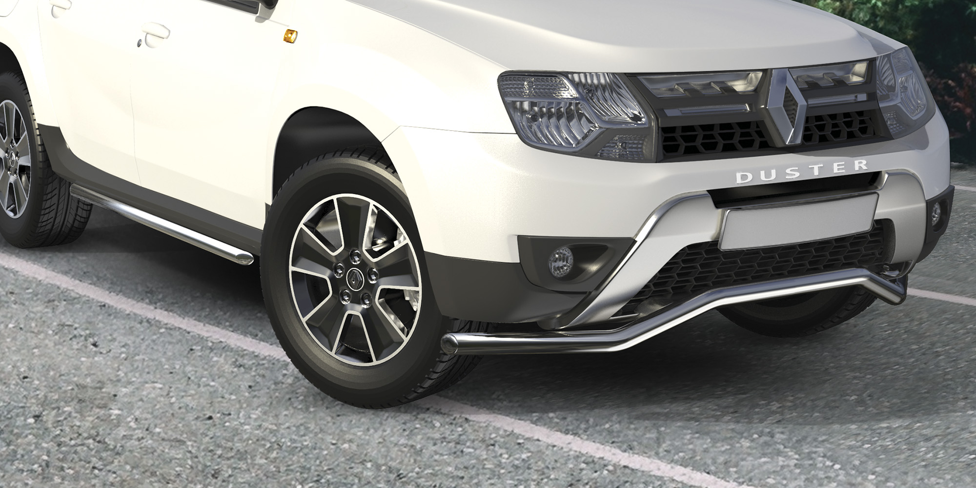 AFZDARD1501 — Защита переднего бампера Arbori d57 волна RENAULT DUSTER 2015- ARBORI