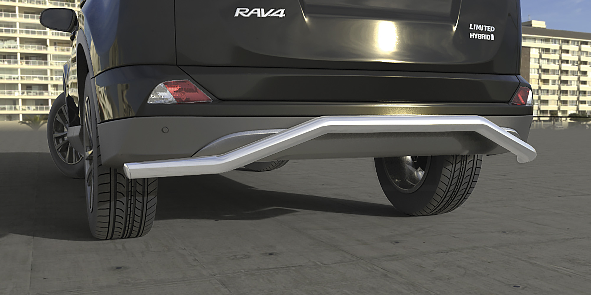 AFZDATR41511 — Защита заднего бампера Arbori d57 волна TOYOTA RAV-4 2015- ARBORI