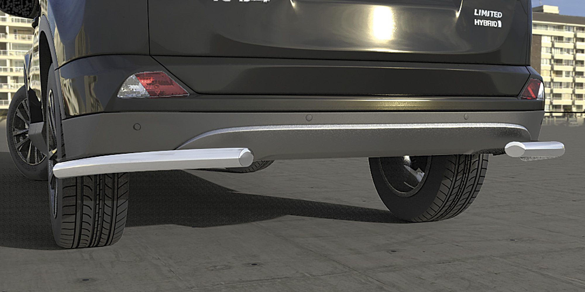 AFZDATR41513 — Защита заднего бампера уголки Arbori d57 TOYOTA RAV-4 2015- ARBORI