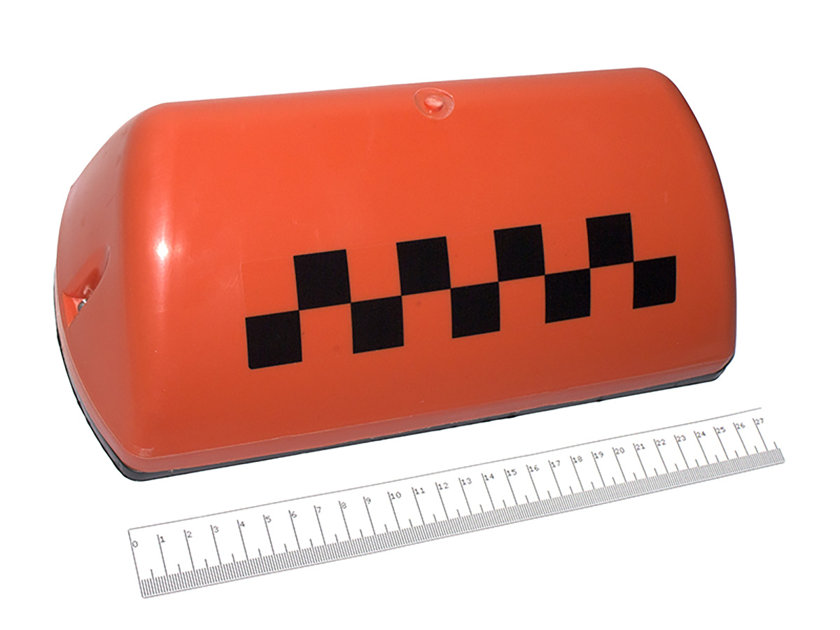 FTX06 — FTX06 Фонарь ТАКСИ 'шашечки' 290х130х90мм, 6 магнитов, с подсветкой *DOLLEX DOLLEX