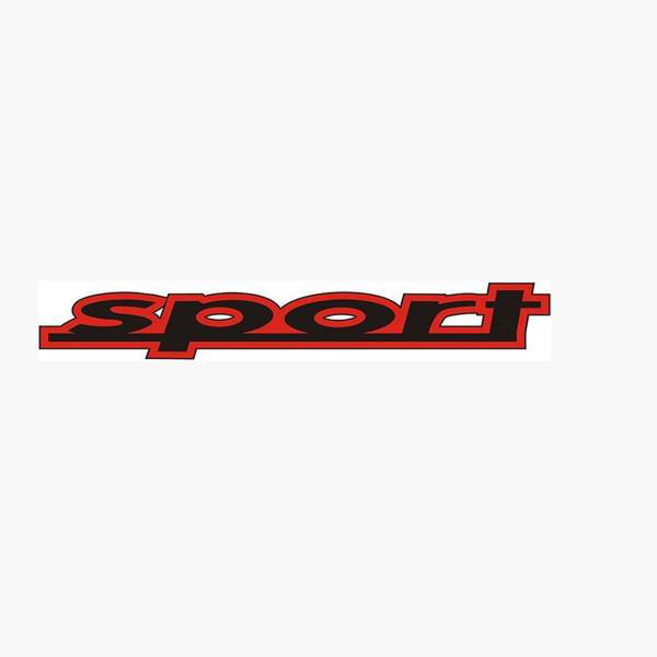 SNO108BLACK — Шильдик металлопластик SW SPORT Черный (Наклейка) 14020мм SKYWAY