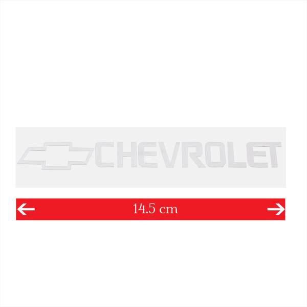 SNO114 — Шильдик металлопластик SW CHEVROLET (Наклейка) 15020мм SKYWAY