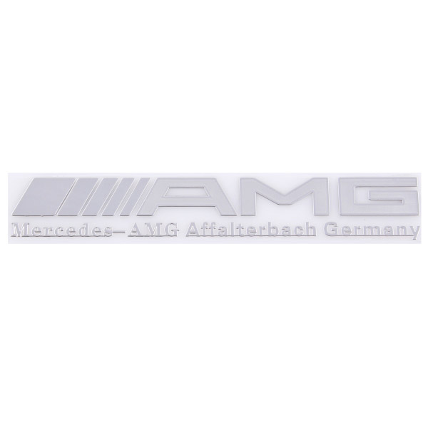 SNO12GREY — Шильдик металлопластик SW AMG Серый (Наклейка) 15025мм SKYWAY