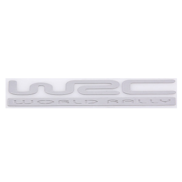 SNO27GREY — Шильдик металлопластик SW WORLD RALLY Серый (Наклейка) 15030мм SKYWAY