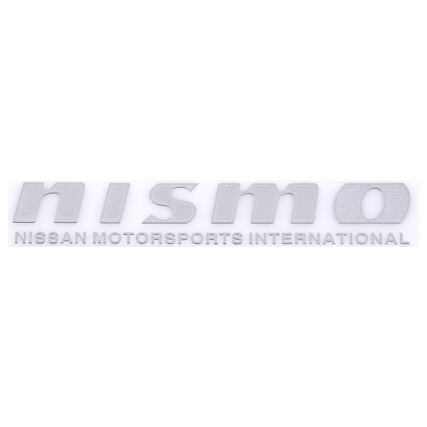 SNO2GREY — Шильдик металлопластик SW NISMO Серый (Наклейка) 15025мм SKYWAY