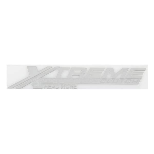 SNO78GREY — Шильдик металлопластик SW X-TREME CLUTCH Серый (Наклейка) 15025мм SKYWAY