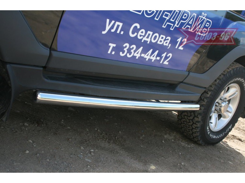 MIPS860777 — Защита штатных порогов d 42 (компл 2шт) Mitsubishi Pajero Sport 2008-, MIPS.86.0777 ( MIPS.86.0777 ) SOUZ-96