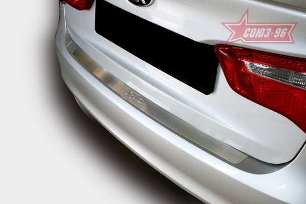 KRIO363668 — Накладки на задний бампер с логотипом Новлайн Kia Rio New  2011-, KRIO.36.3668 ( KRIO.36.3668 ) SOUZ-96