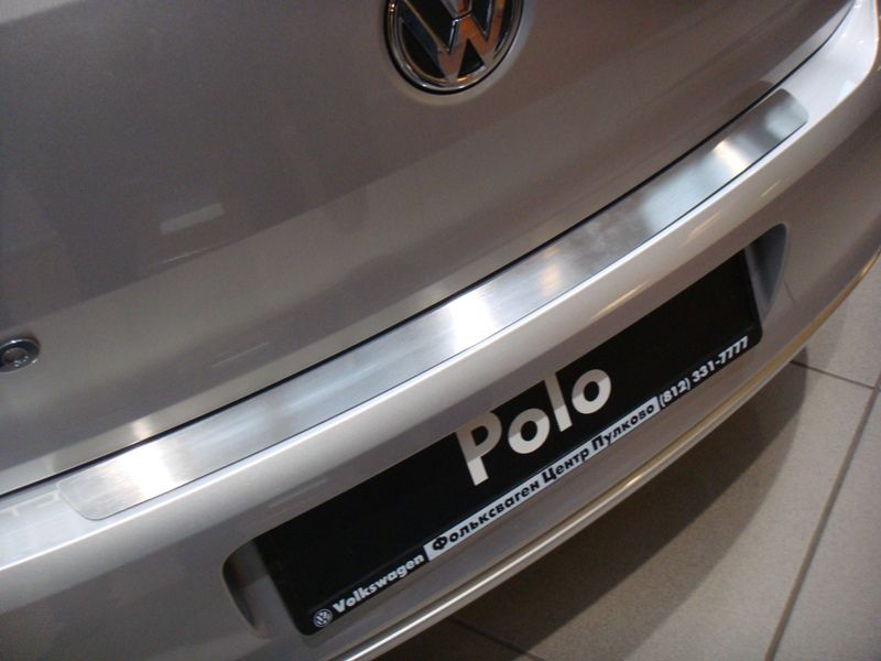 VWPL363635 — Накладки на задний бампер с логотипом Новлайн  Volkswagen POLO 5D 2009-, VWPL.36.3635 ( VWPL.36.3635 ) SOUZ-96