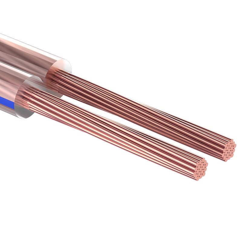 16208320 — 213 кабель акустический REXANT 2х2,50 мм², прозрачный BLUELINE, минибухта 20 м REXANT