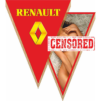 S05101067 — Вымпел треугольный RENAULT SKYWAY