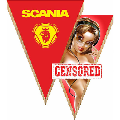S05101079 — Вымпел треугольный SCANIA SKYWAY