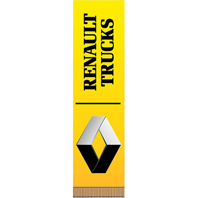 S05101097 — ВЫМПЕЛ ПРЯМОУГОЛЬНЫЙ RENAULT ФОН ЖЕЛТЫЙ (200Х55) ЦВЕТНОЙ (1ШТ) SKYWAY SKYWAY