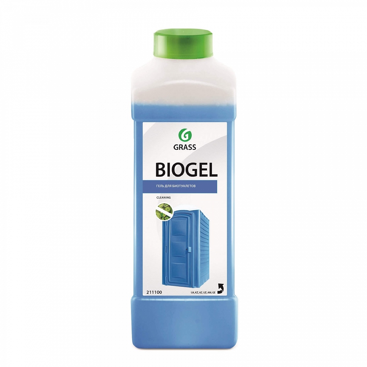 211100 — Средство для биотуалетов! 'Biogel' (канистра 1л) GRASS