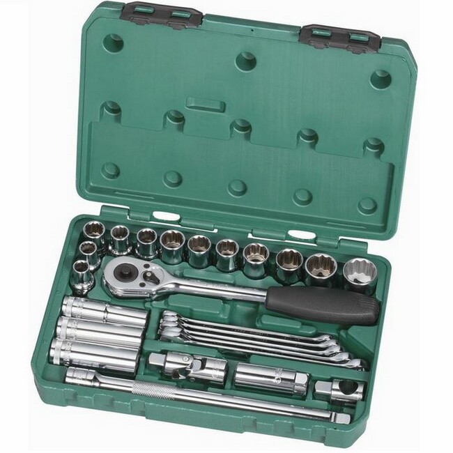 9506 — Набор12грголовок121024ммикомбключей1014мм25предметов SATA