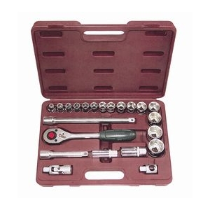 42239 — 42239 набор 1/2 головок 12 гр. 1032мм, с приспособлениями. в кейсе 22 пр. FORCE