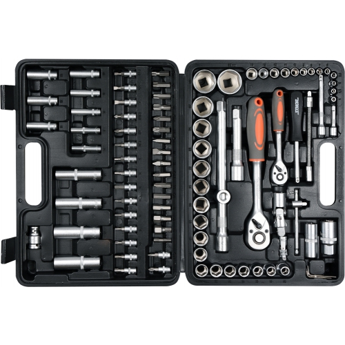 58687 — Набор инструментов 94 пр: 1/4, 1/2, 6 гр STHOR