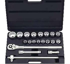 6201B5 — 6201B53/4набор6гранныхголовоксприспособлениямивкейсе20прFORCE,шт FORCE