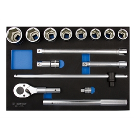 96314MRV — KINGTONYнаборторцевыхголовок3/4спринадлежностями,ложемент,14предметов KINGTONY