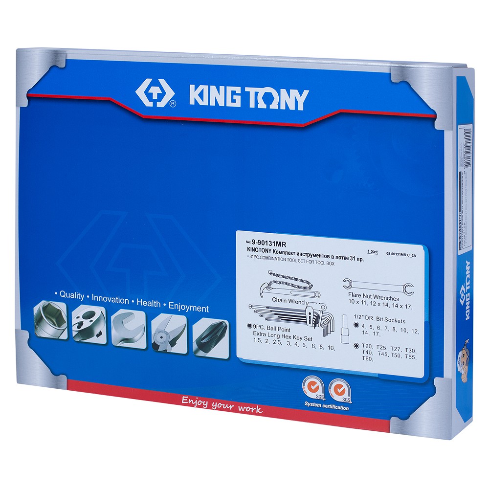 990131MR — Комплект инструментов в лотке 31 пр. KINGTONY
