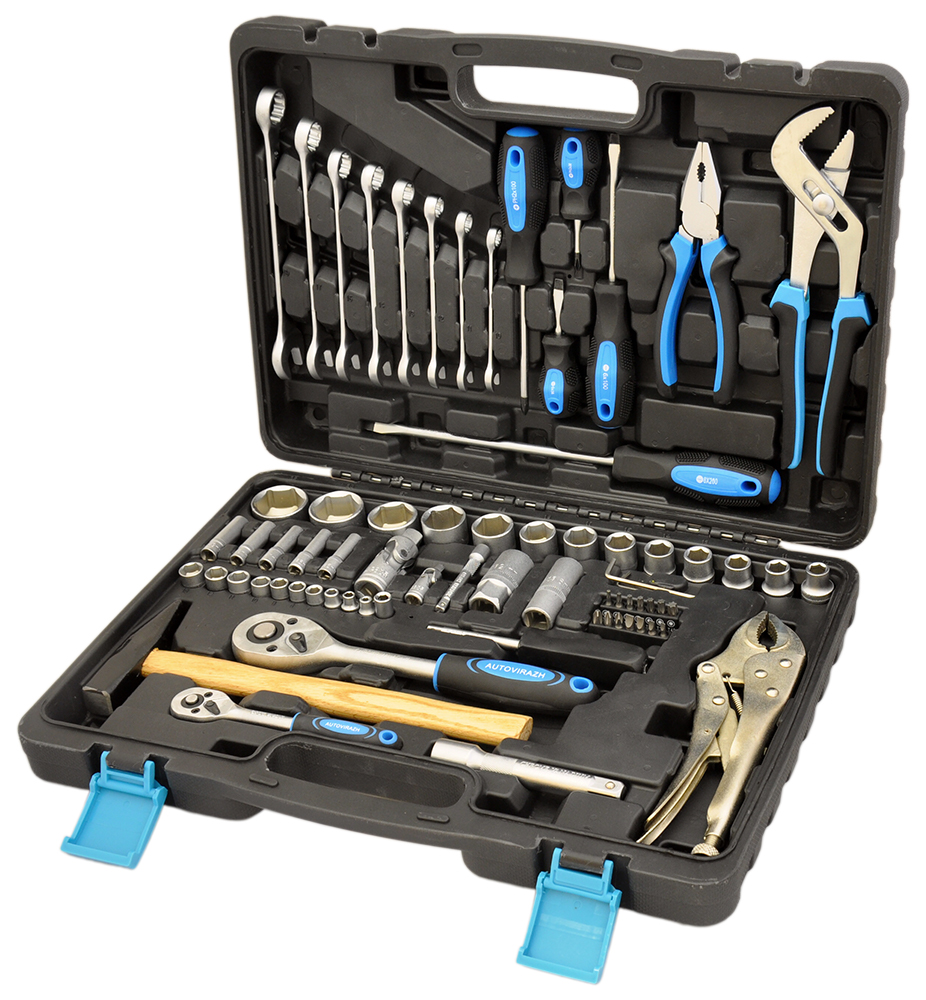 AV212072 — Набор инструмента   72 предм.  1/2" 1/4"DR, AUTOVIRAZH