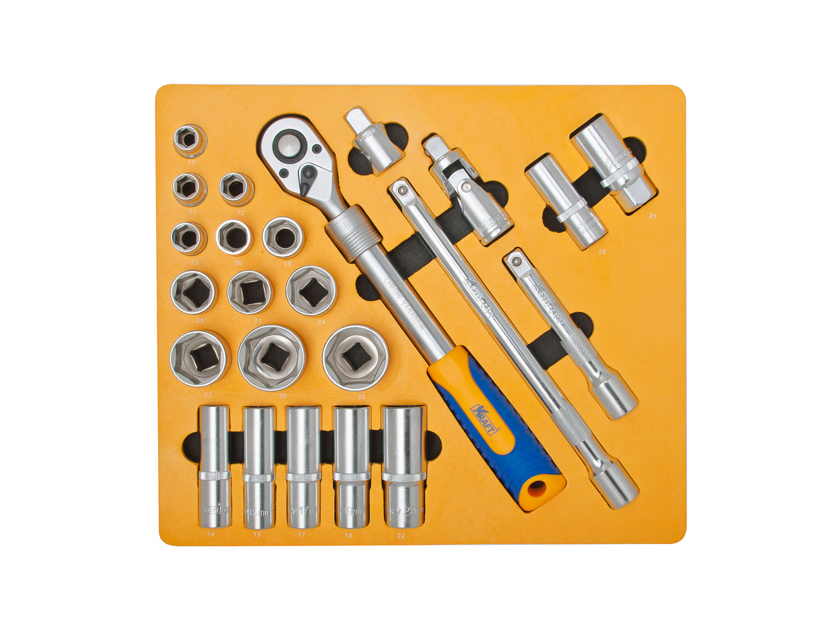 KT700616 — Набор инструмента 24 предм. (1/2) в сумке (tool) KRAFT