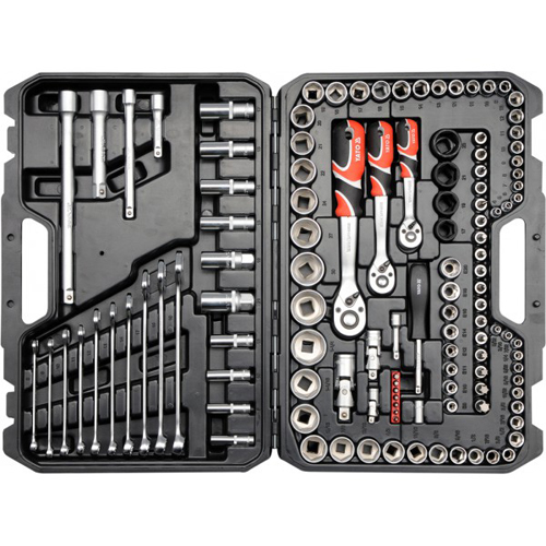 YT38801 — Набор инструментов 120 пр: 1/4, 3/8, 1/2, 6 гр YATO