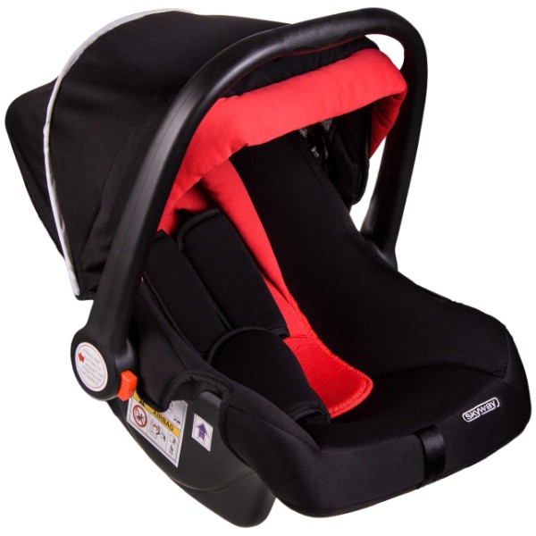 S02801017 — Автокресло детское каркасное группа 0+ (от 0 до 13 кг) черный/красный SKYWAY егоза SKYWAY