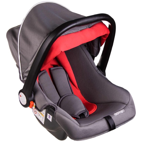 S02801018 — Автокресло детское каркасное группа 0+ (от 0 до 13 кг) серый/красный SKYWAY егоза SKYWAY