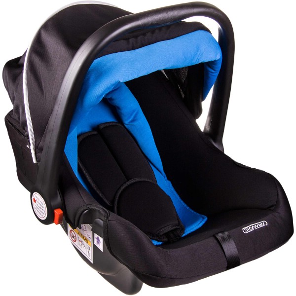 S02801019 — Автокресло детское каркасное группа 0+ (от 0 до 13 кг) черный/синий SKYWAY егоза SKYWAY
