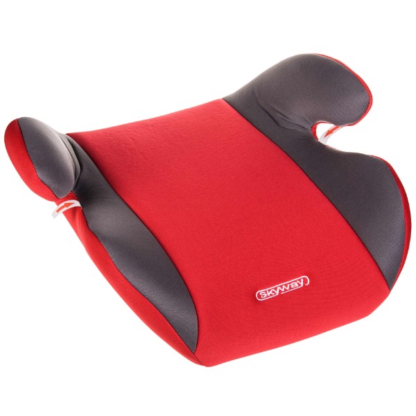 S02801023 — Автокресло детское бустер группа 2/3 (от 15 до 36 кг) серый/красный SKYWAY школьник 1 SKYWAY