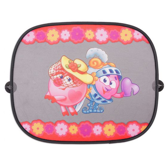 SMWIN012NYUSHA — Шторка  экран на боковое окно смешарики, 44х36см, 2 шт., осн. цвет  AUTOPROFI