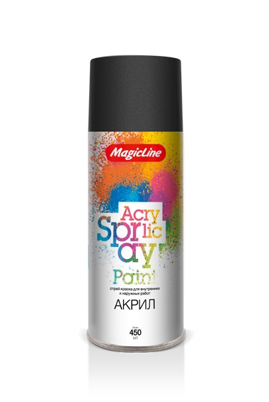 10 — Краска черная матовая (265г) RAL 9004 MAGICLINE