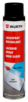 893339005 — LACQUER HIGH GLOSS Краска RAL 9005 WURTH