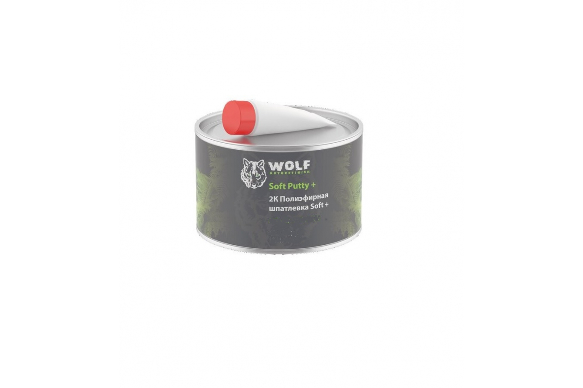 1041800 — Шпатлевка 2 K Soft+ с отвердителем 1.8 кг Wolf 104.1800 WOLF