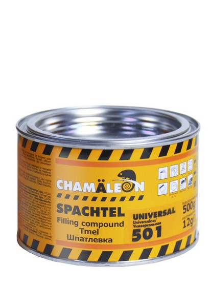 15014 — Универсальная шпатлевка CHAMAELEON среднезернистая вкл.отвердитель 0,515кг 15014 CHAMALEON